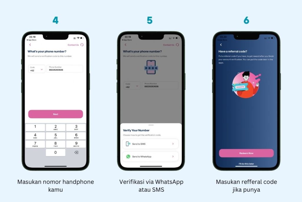 verifikasi nomor handphone