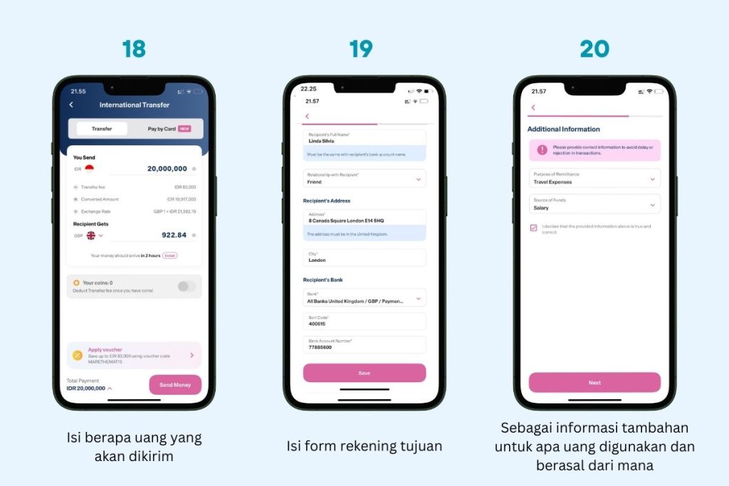 isi data penerima