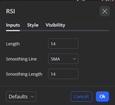 pengaturan RSI